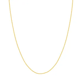 14k Gold 1.02mm Wheat Chain