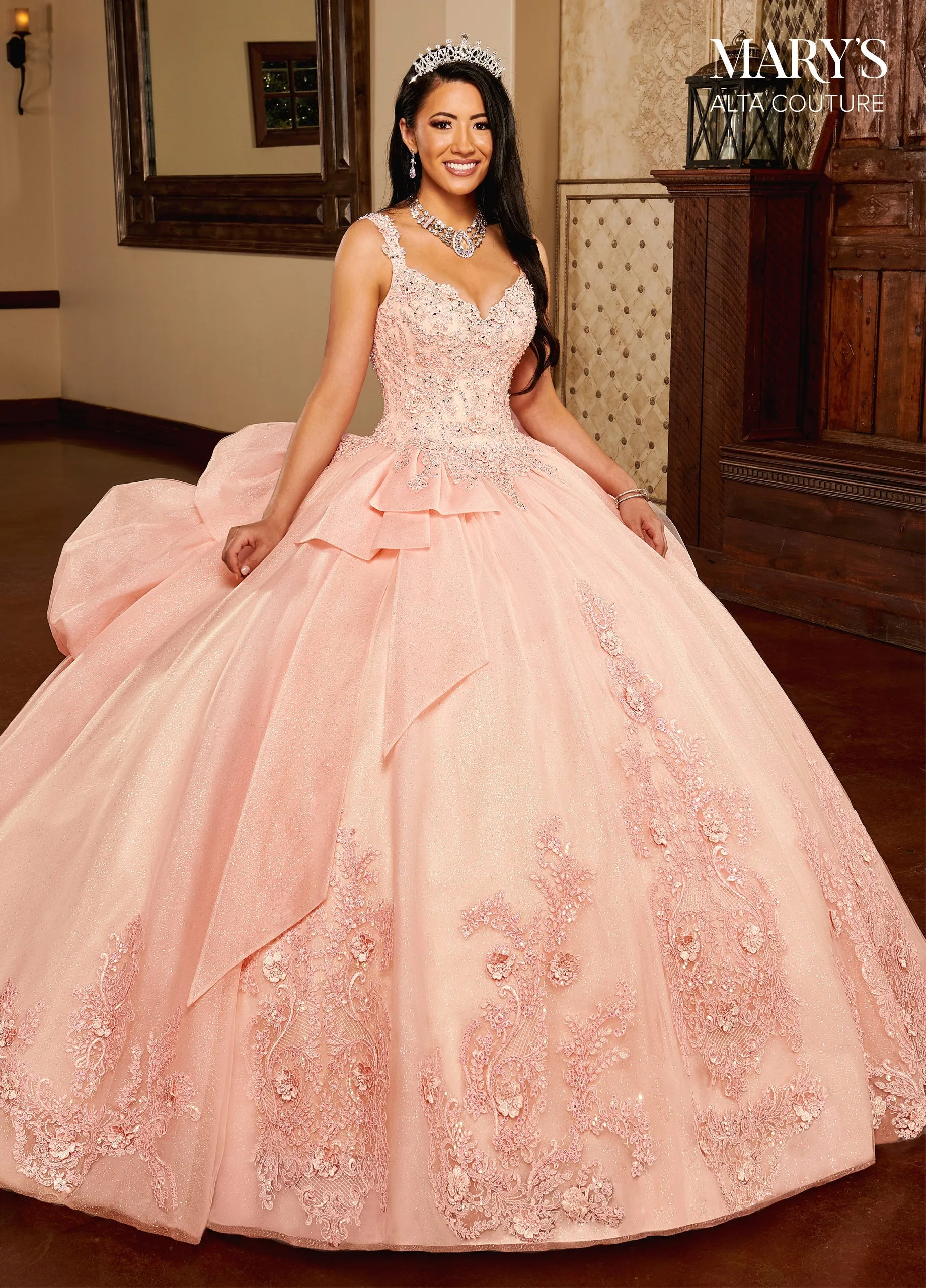 3D Floral Quinceanera Dress by Alta Couture MQ3092