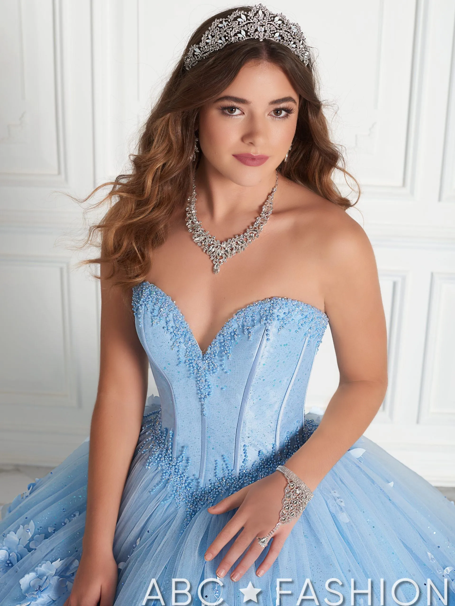 3D Floral Tulle Quinceanera Dress by House of Wu 26950