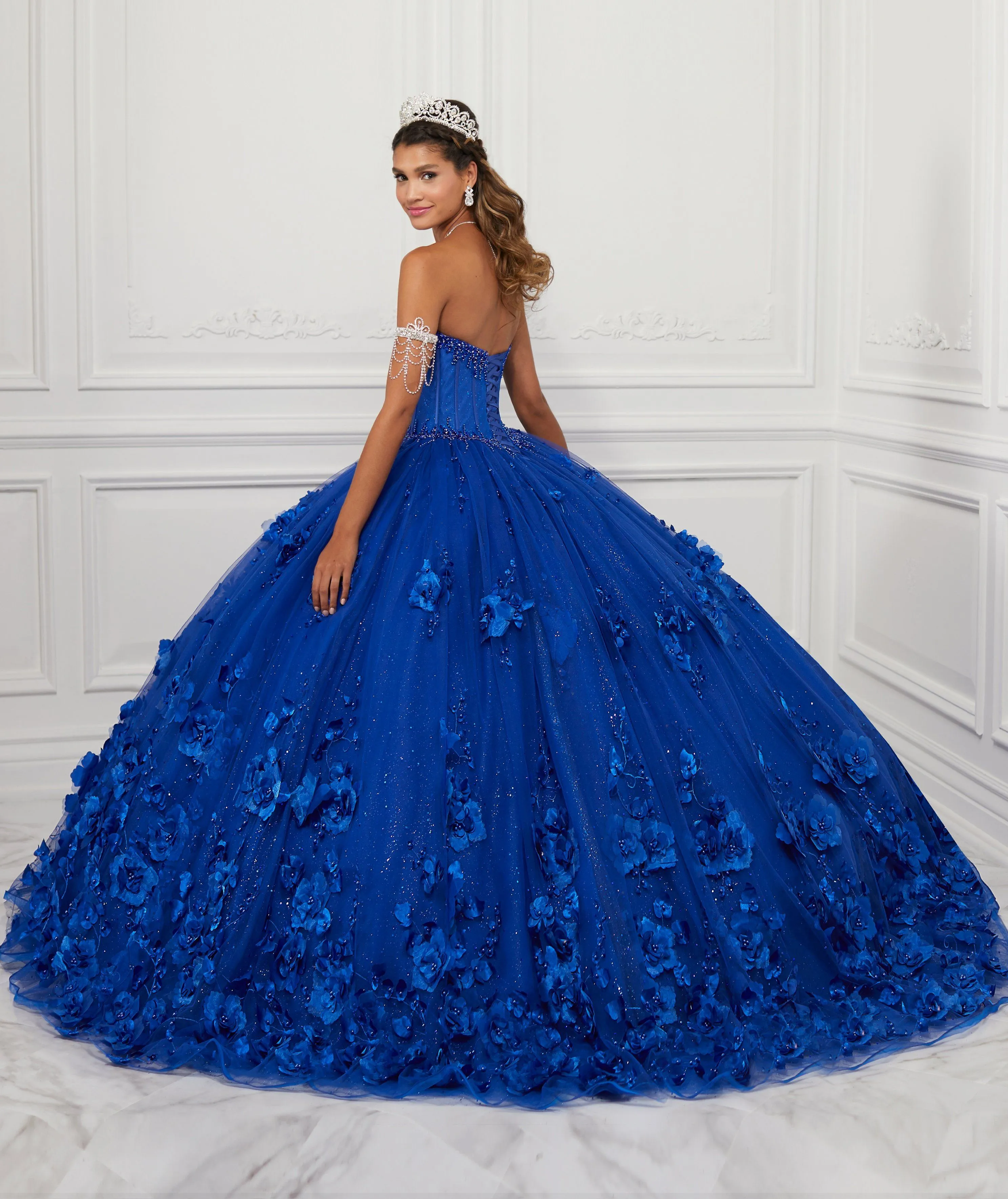 3D Floral Tulle Quinceanera Dress by House of Wu 26950