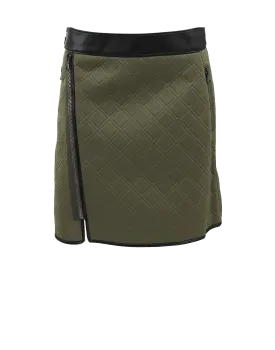 A-Line Biker Wrap Skirt