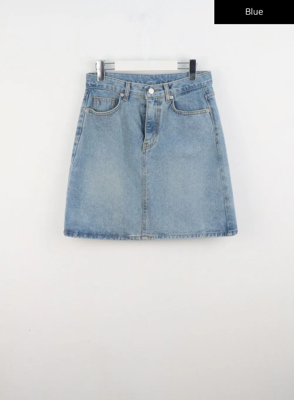 A-Line Denim Midi Skirt CL312