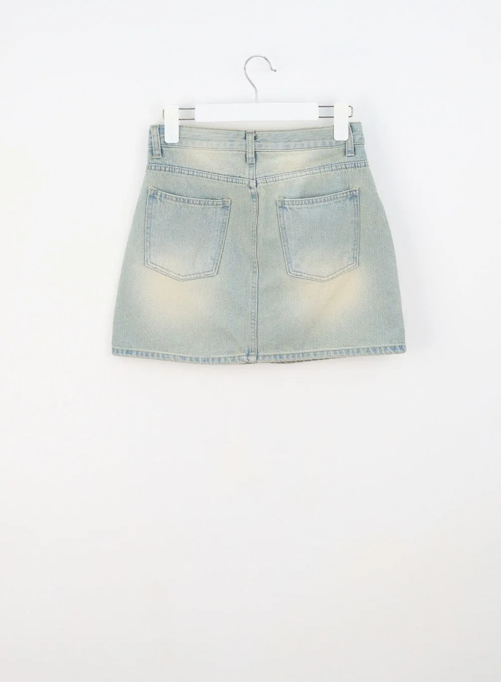 A-Line Denim Mini Skirt CU308