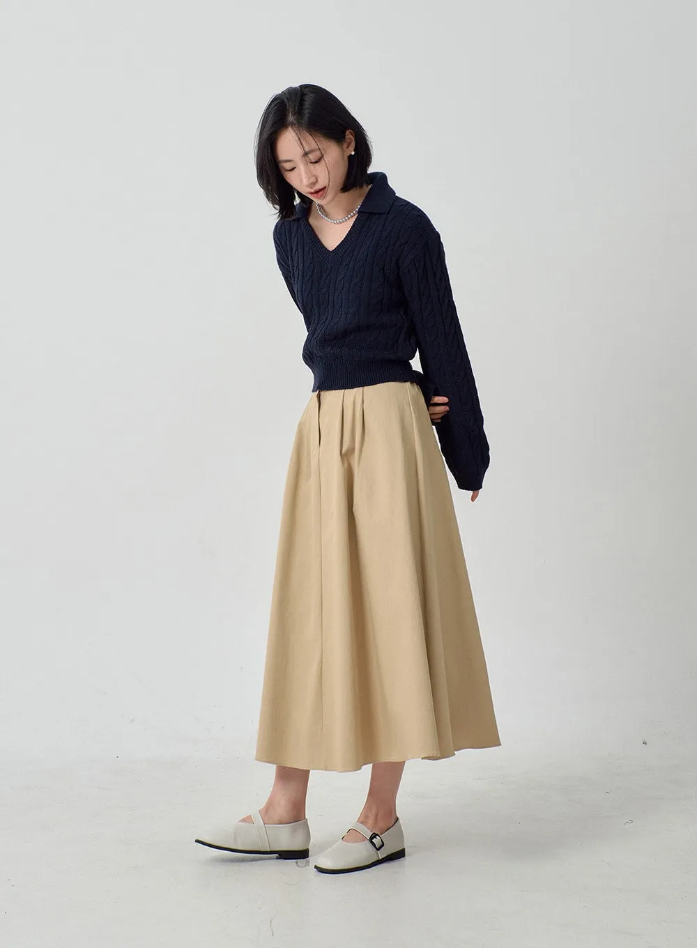 A-Line Maxi Skirt OF301