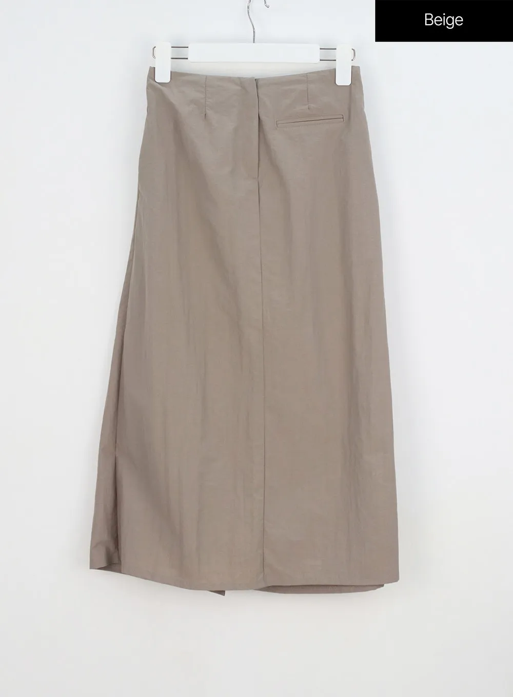 A-Line Nylon Maxi Skirt OY315