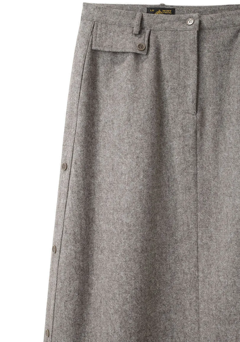 A-Line Tweed Skirt