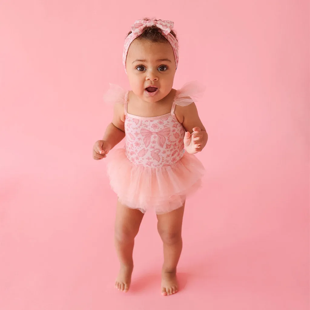 Adelaide Tulle Smocked Bodysuit Dress