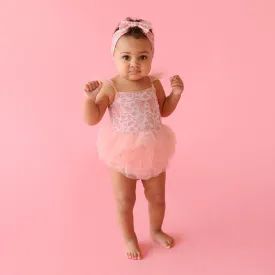 Adelaide Tulle Smocked Bodysuit Dress