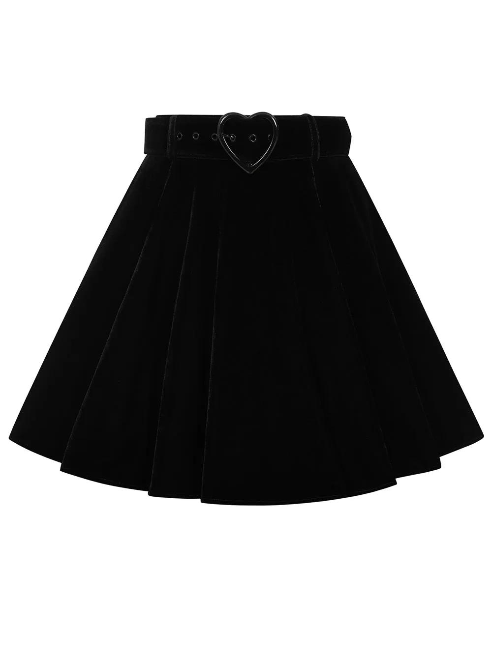 Adore Velvet Skater Skirt