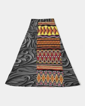 african Women's A-Line Midi Skirt