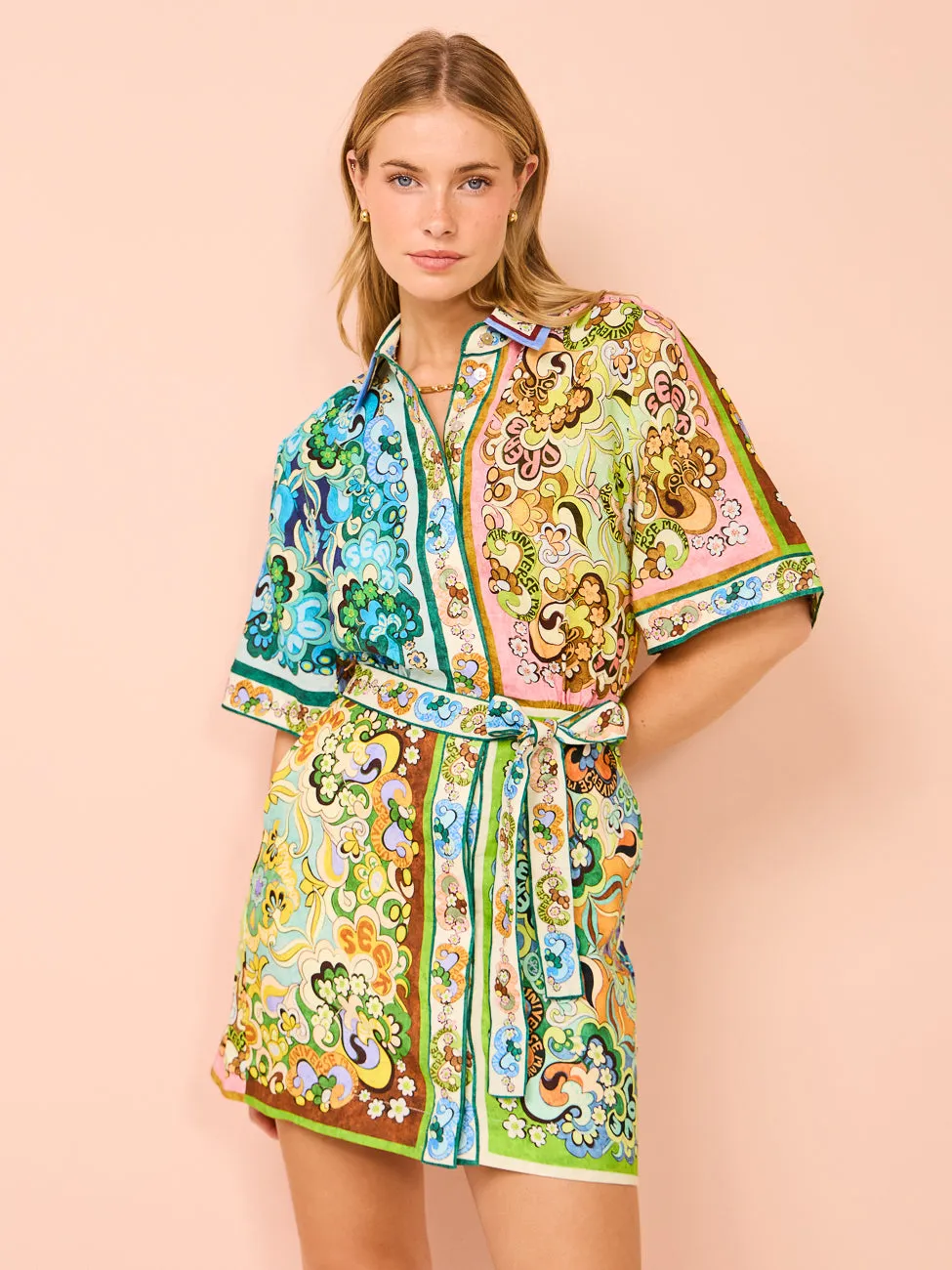 Alemais Dreamer Mini Dress in Multi