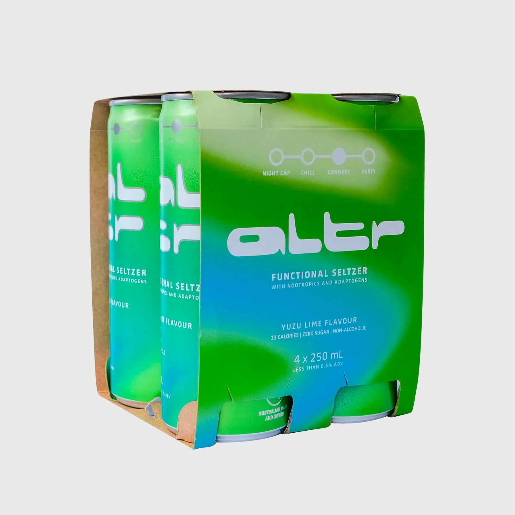 ALTR - CONNECT Yuzu Lime Seltzer 250mL x 4