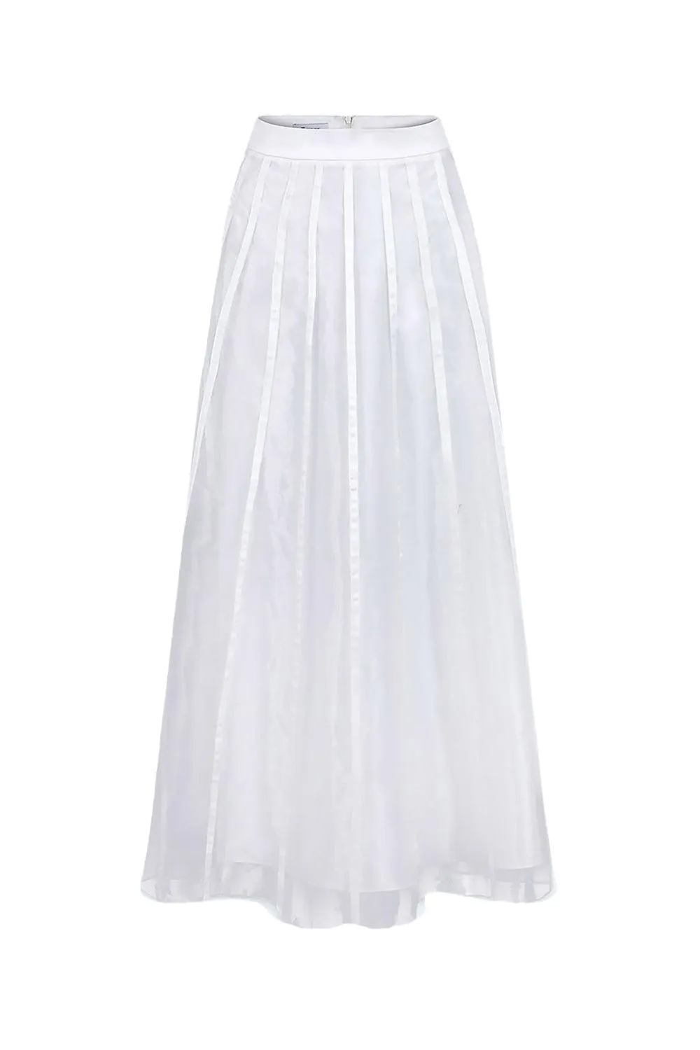 Amaryllis A-line High Waist Organza Maxi Skirt