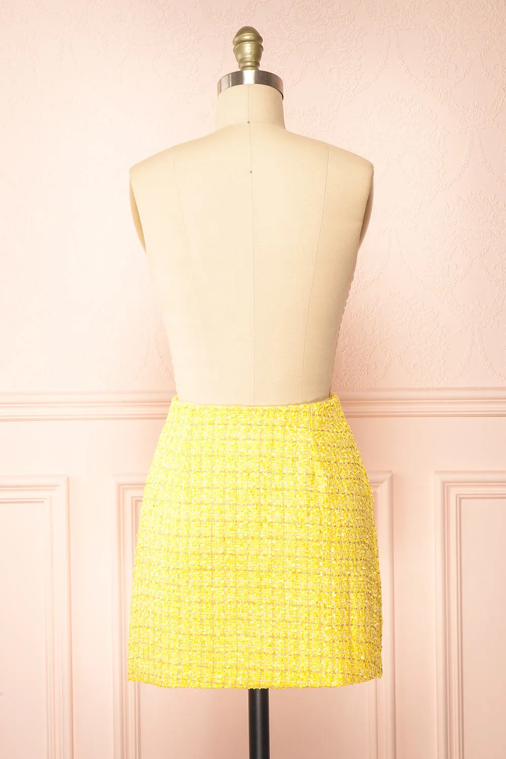 Aphros | Short A-Line Tweed Skirt