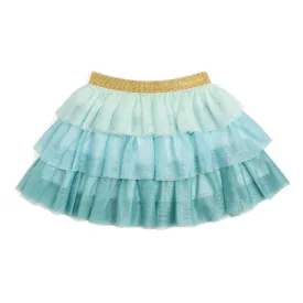 Aqua Petal Girls Tutu Skirt