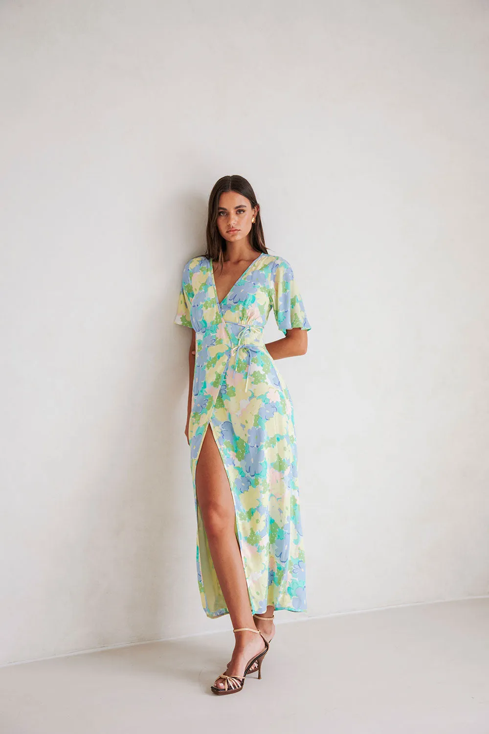 Aquitaine Wrap Dress - Floral Dream