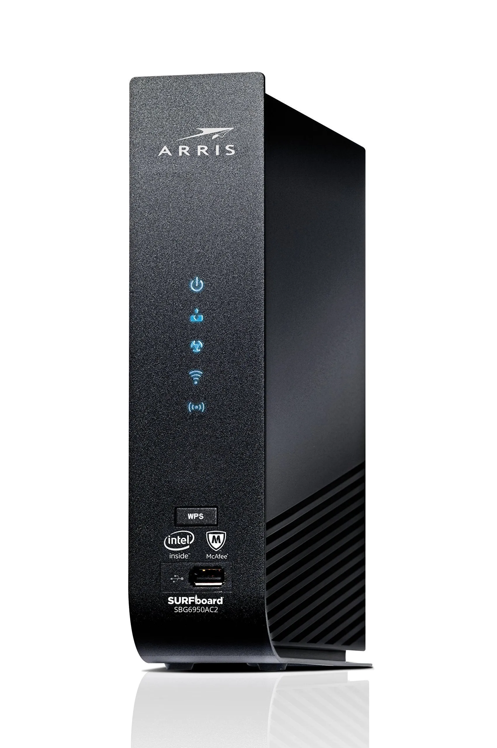 ARRIS SURFboard (16x4) DOCSIS 3.0 Cable Modem Plus AC1900 Dual Band Wi-Fi Router, 686 Mbps Max Speed, Certified for Comcast Xfinity, Spectrum, Cox & more (SBG6950AC2)