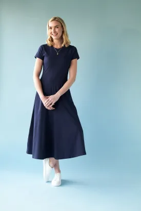 ASPIRING DRESS -Navy