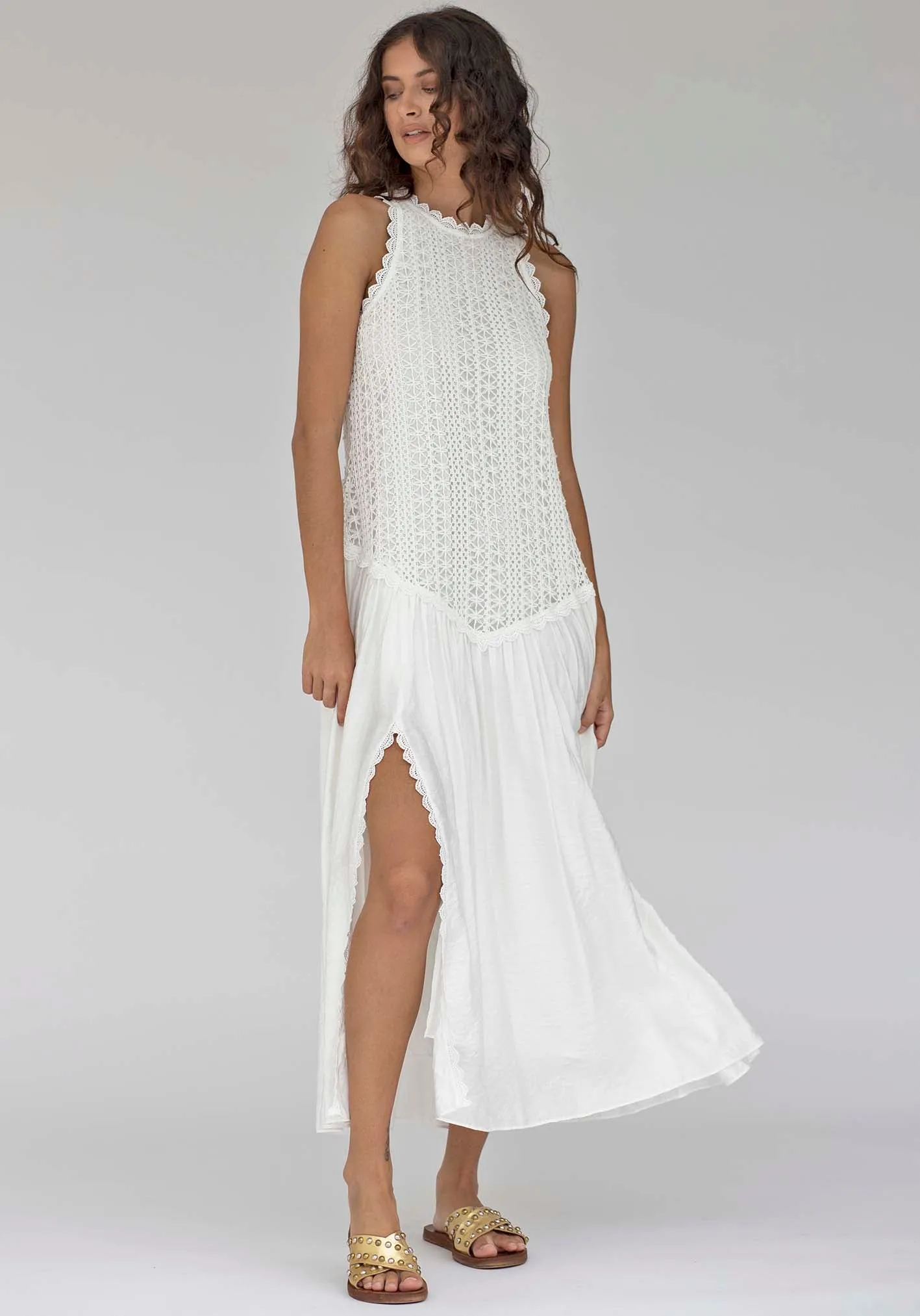 Augustine Lace Bodice Maxi Dress