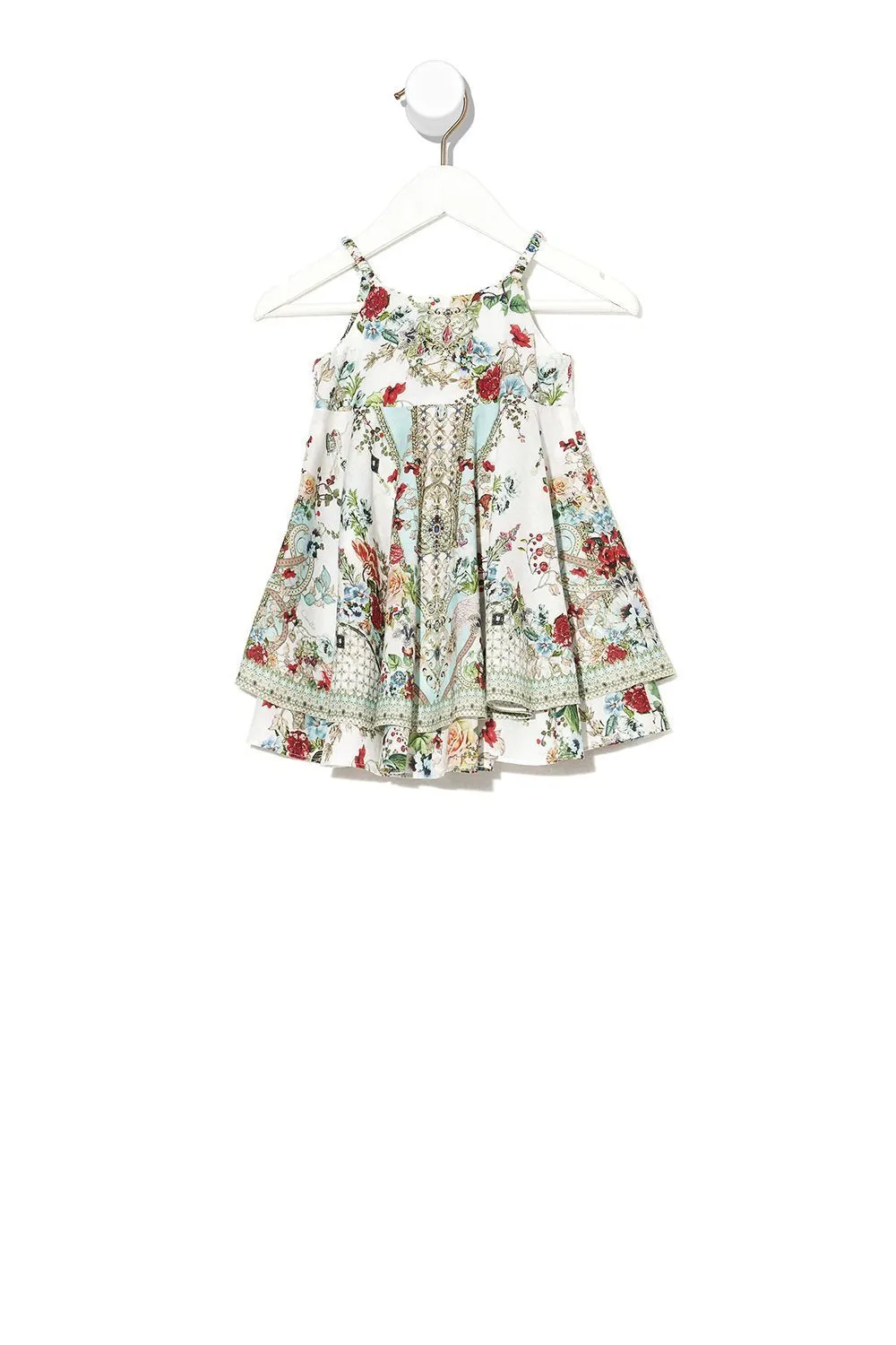 BABIES RUFFLE HEM DRESS SHAKESPEARES GARDEN