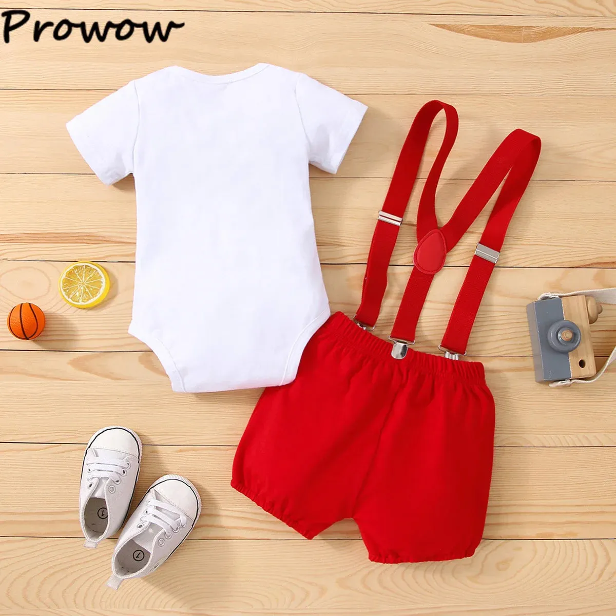 Baby Boy Birthday 1 Short Suspender Outfit Sets