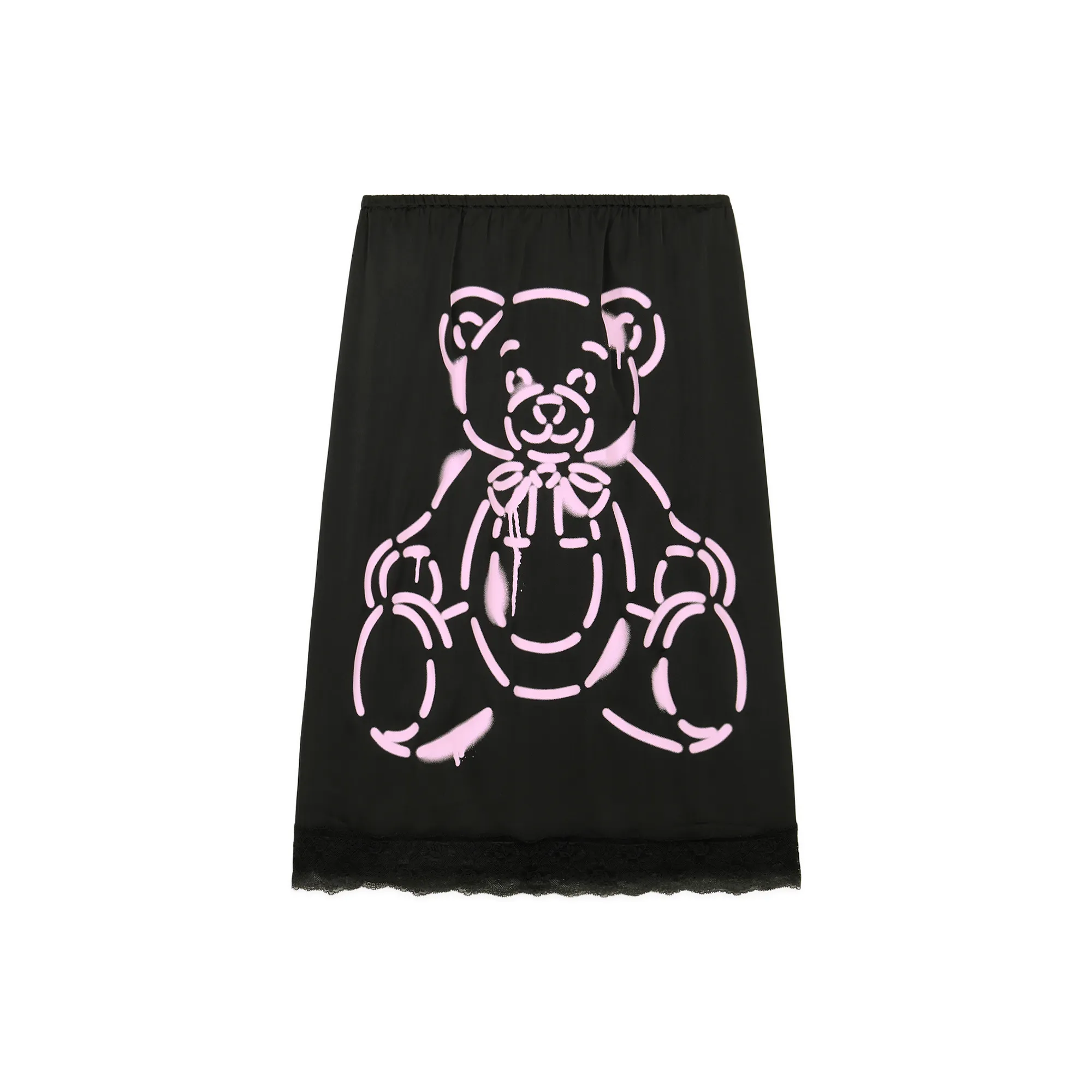 Bear Lace Satin Skirt