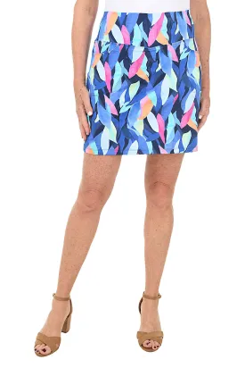 Blue Mosaic UPF50  Pull-On Skort