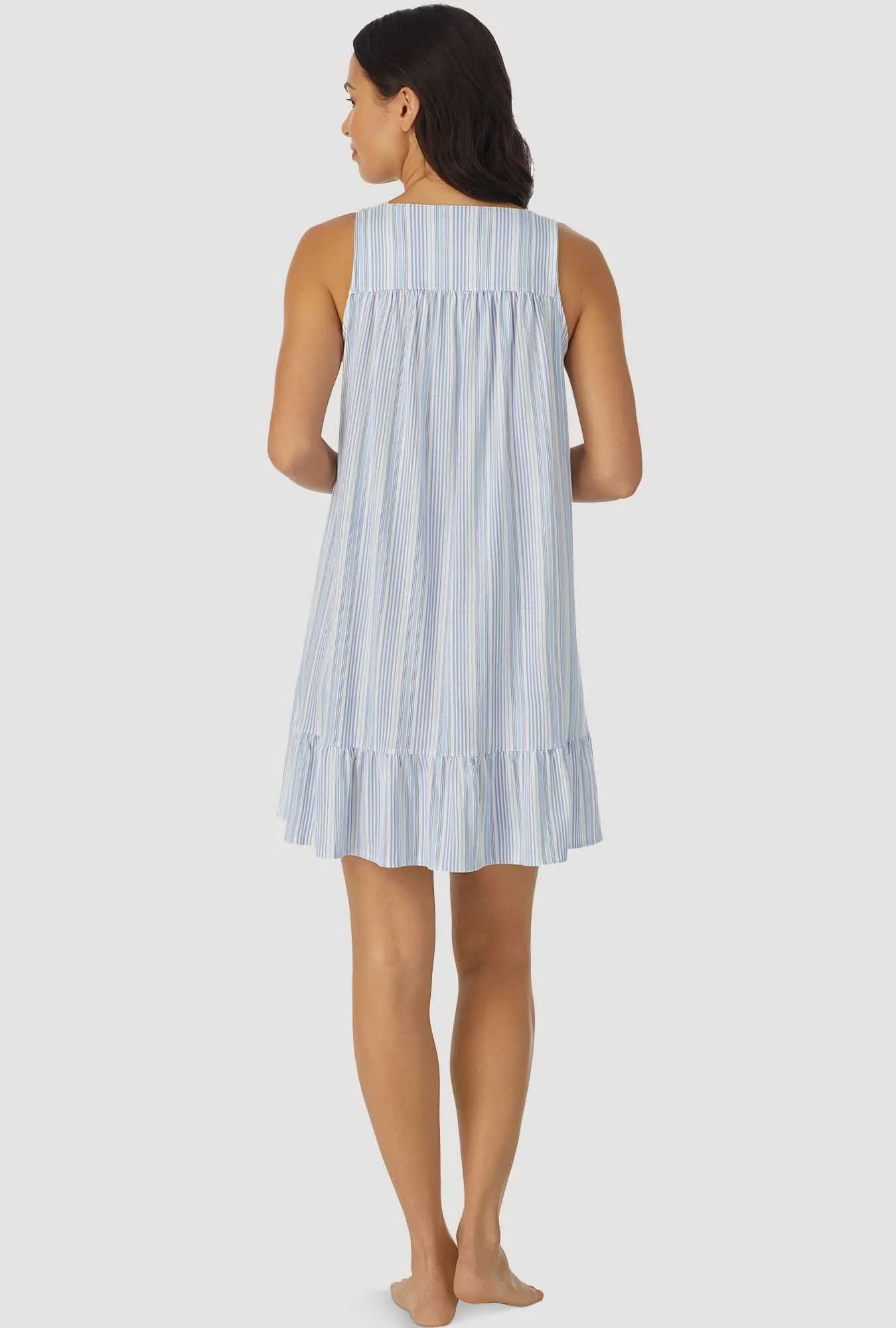 Blue Stripe Sleeveless Chemise