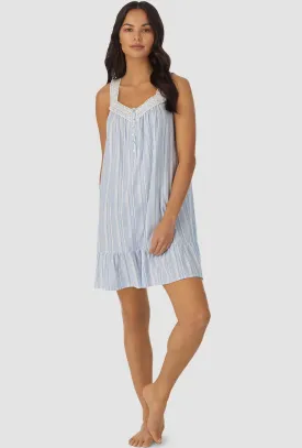 Blue Stripe Sleeveless Chemise