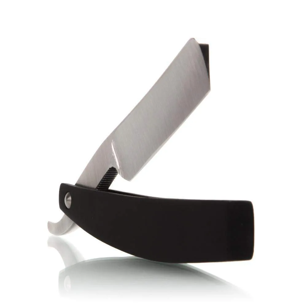 BOG - 'Patriot' Straight Razor in Black Resin Scales