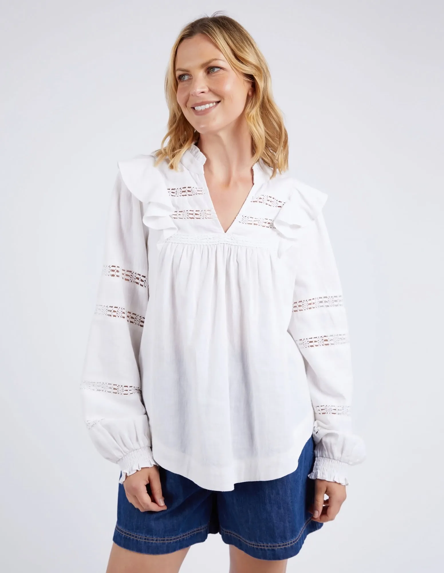 Bonnie Blouse Marshmallow