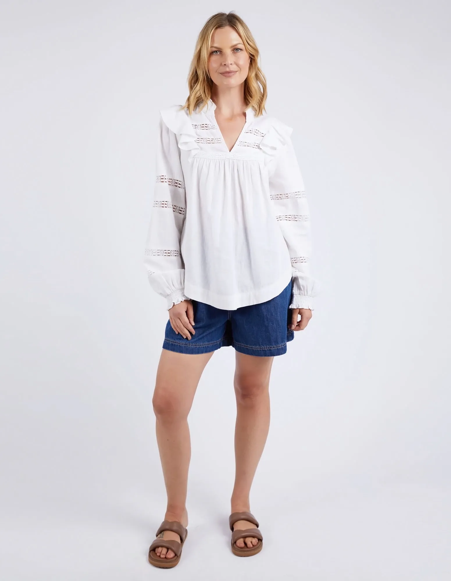 Bonnie Blouse Marshmallow