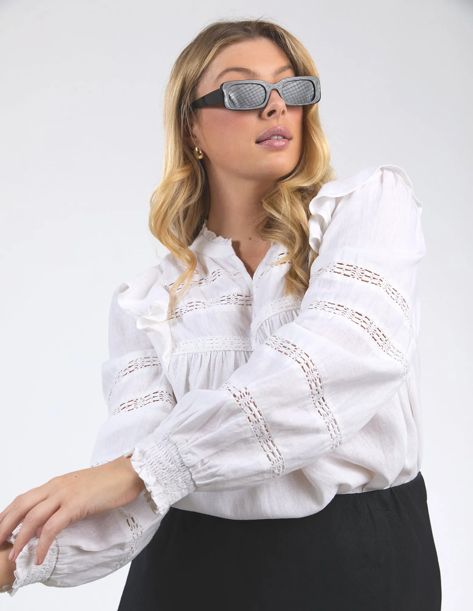 Bonnie Blouse Marshmallow