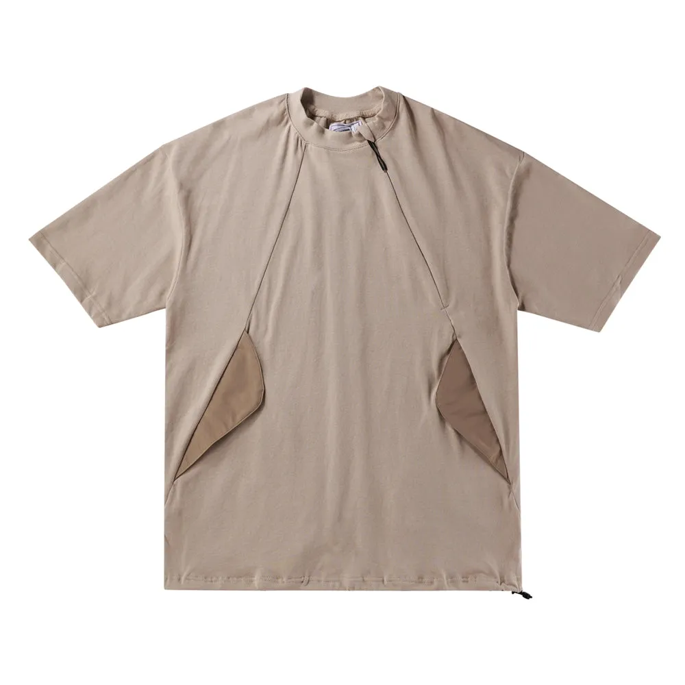 Boysnextdoor Side Zipped Heavy Tee Beige