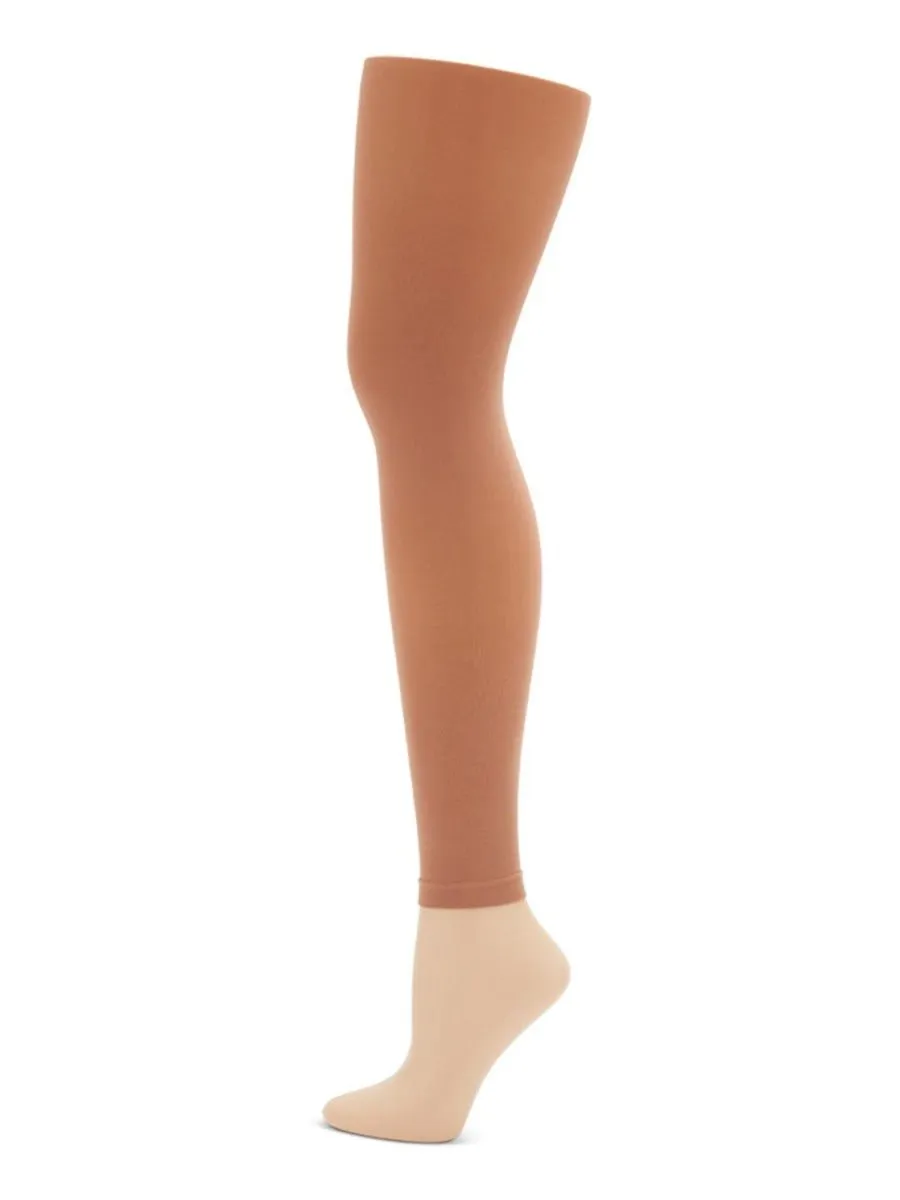 CAPEZIO 1917C FOOTLESS TIGHTS WITH SELF KNIT WAIST BAND