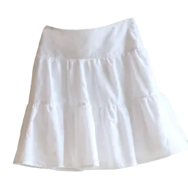 Cotton Peasant Eyelet Skirt