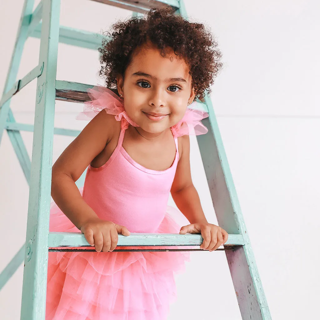 Cruisin' Pink Tulle Smocked Dress