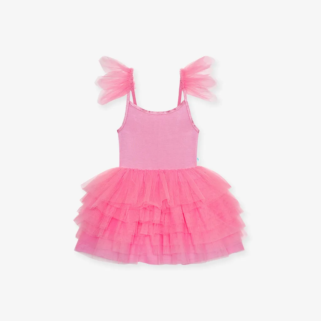 Cruisin' Pink Tulle Smocked Dress