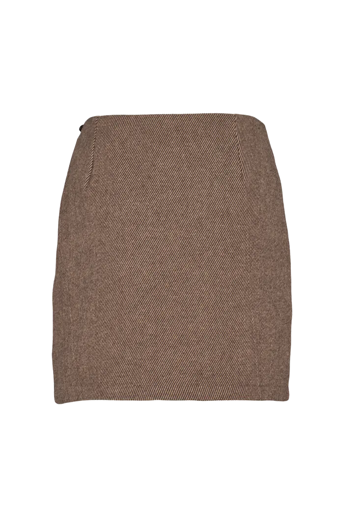 Dina Short Skirt - Chocolate torte / 649 pumic st