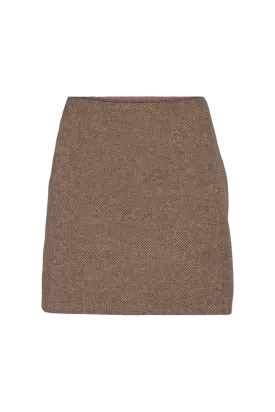 Dina Short Skirt - Chocolate torte / 649 pumic st