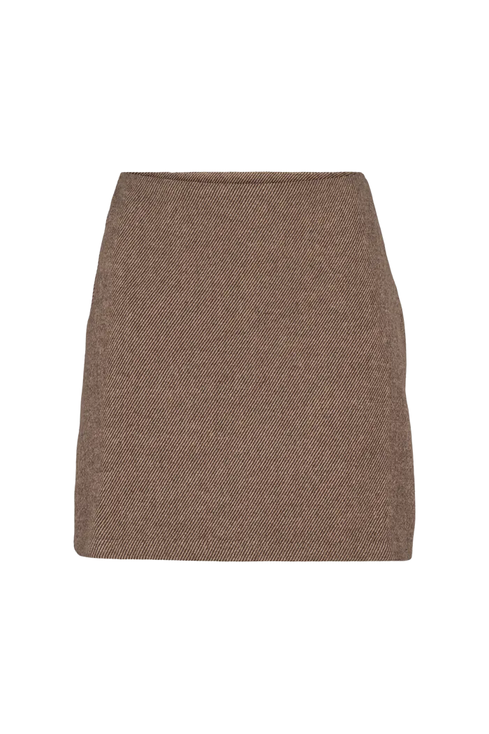 Dina Short Skirt - Chocolate torte / 649 pumic st