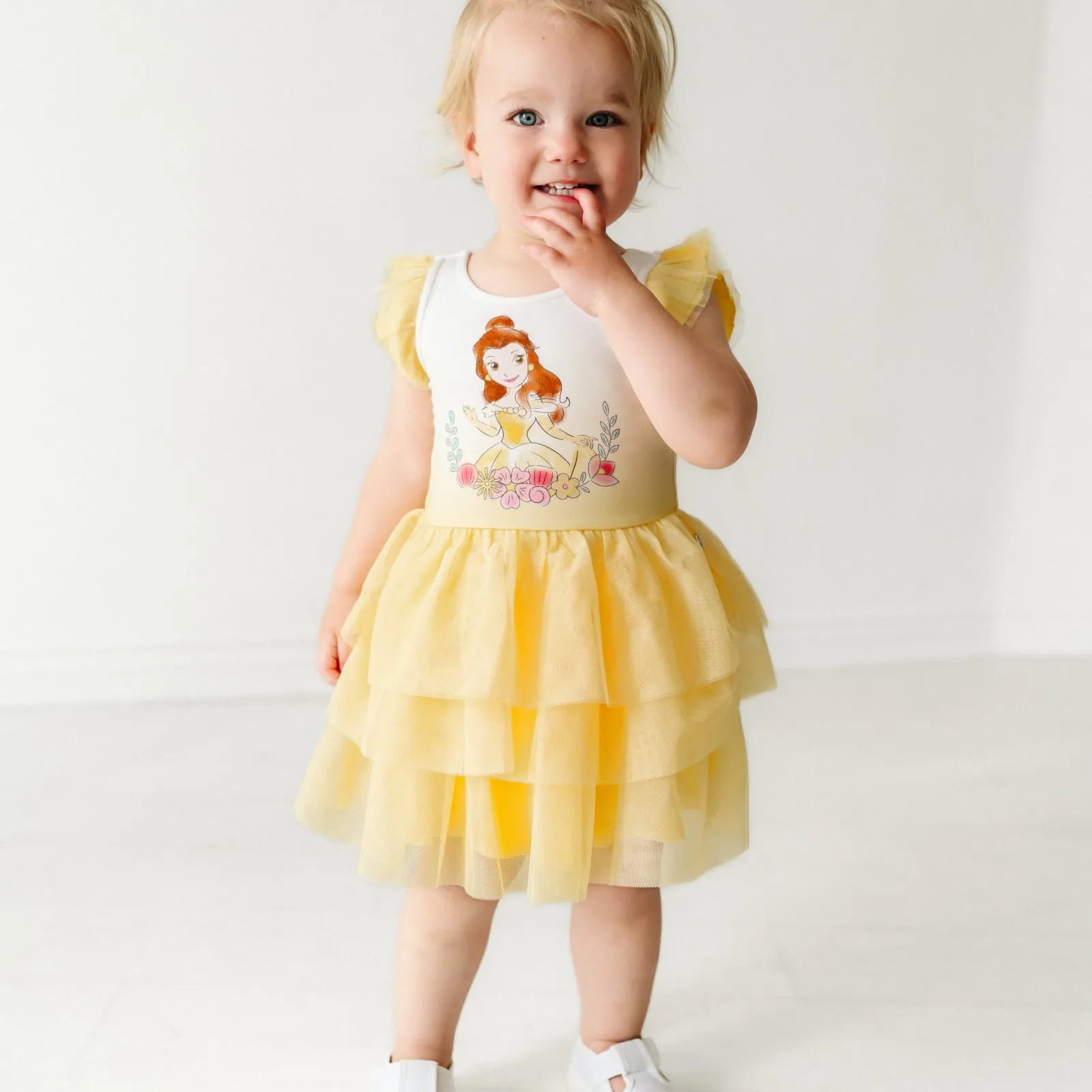 Disney Belle Flutter Tiered Tutu Dress with Bloomer