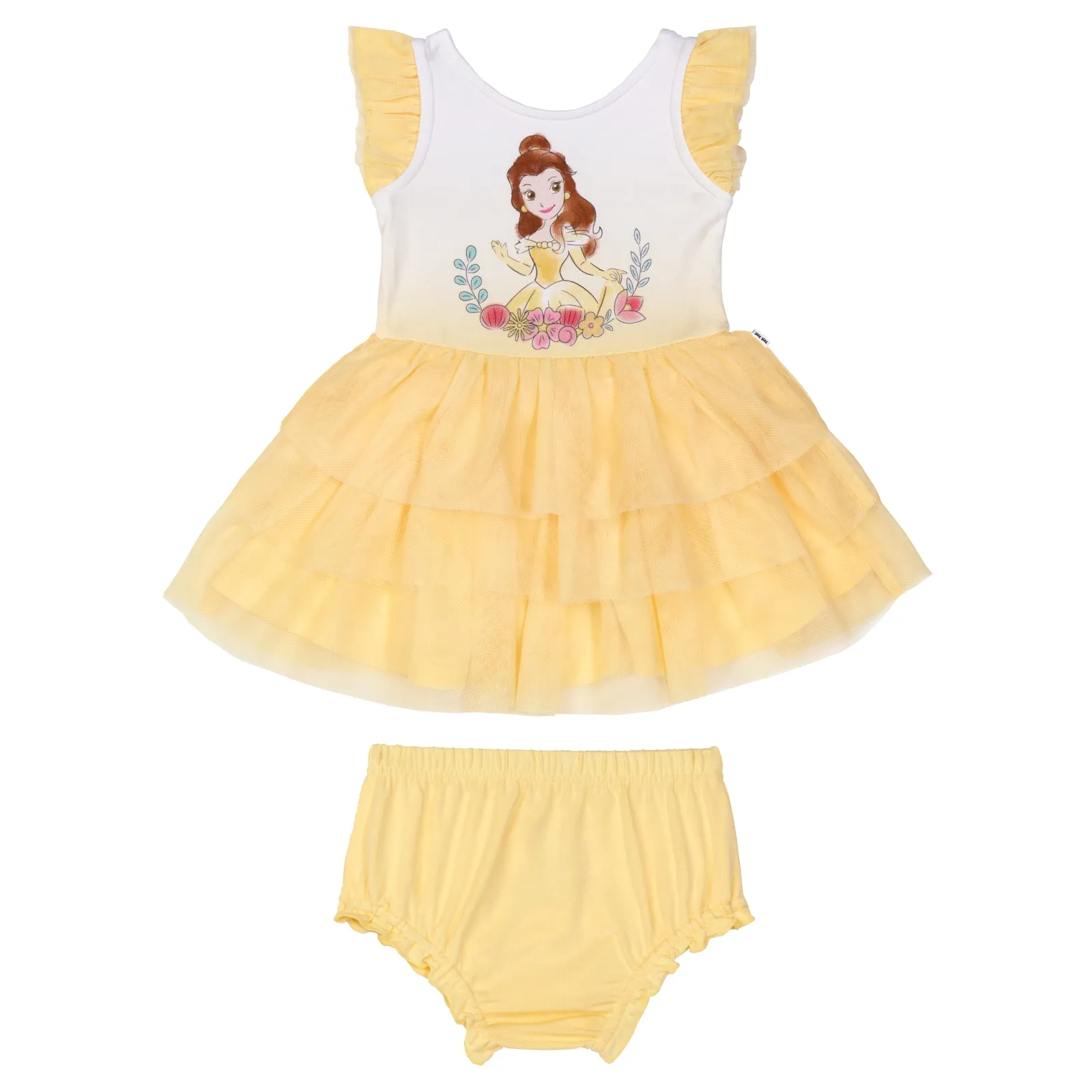 Disney Belle Flutter Tiered Tutu Dress with Bloomer