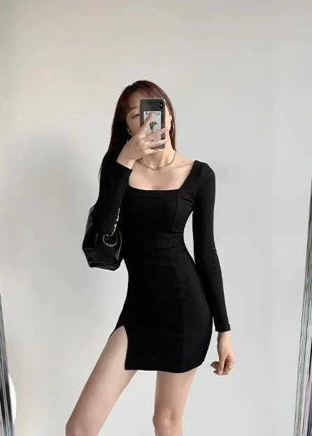 Do Yourself A Favor side slit mini dress