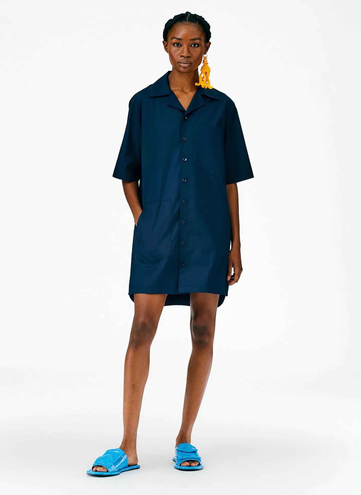 Eco Poplin Camp Dress