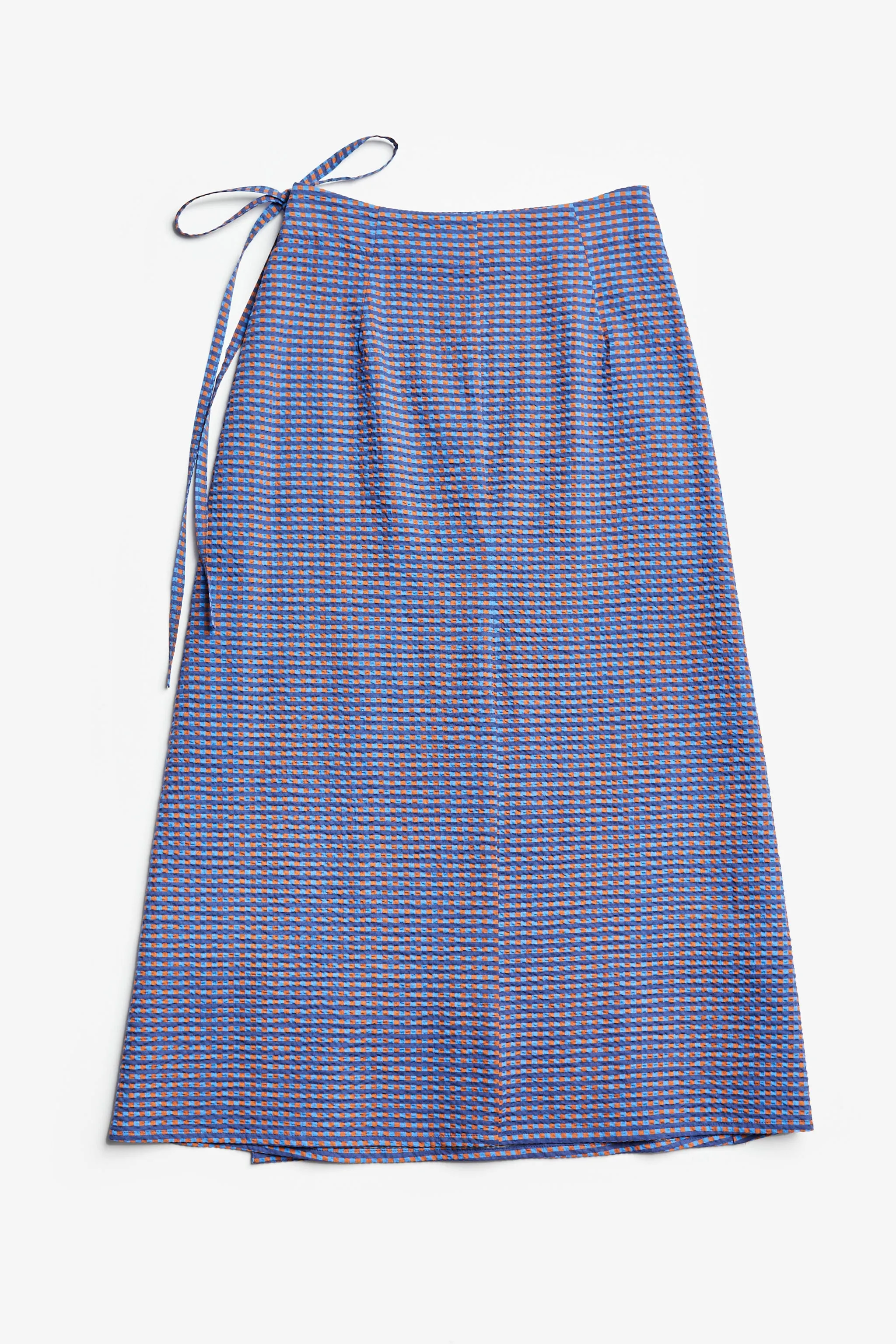 Edge Skirt Blue Check