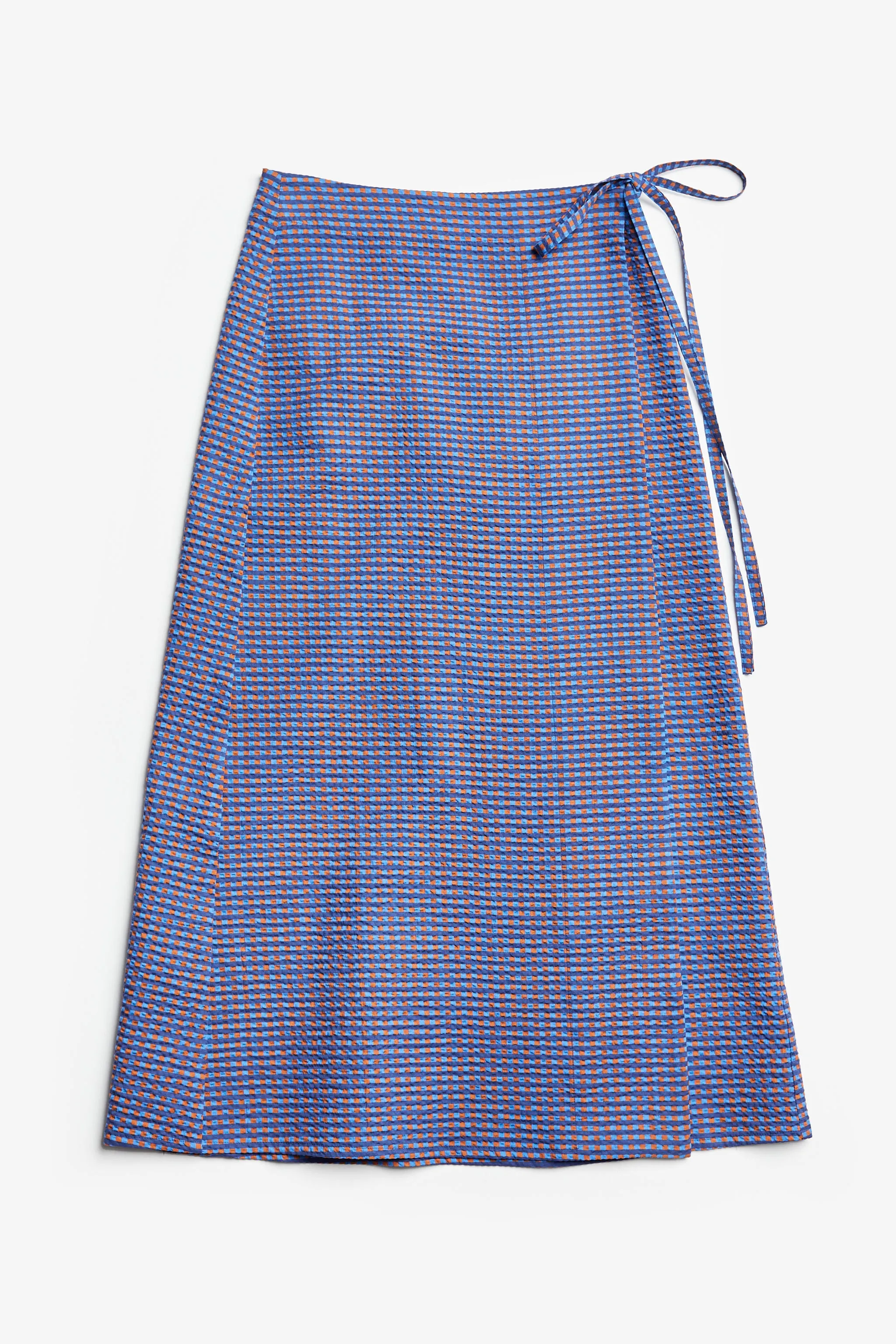 Edge Skirt Blue Check