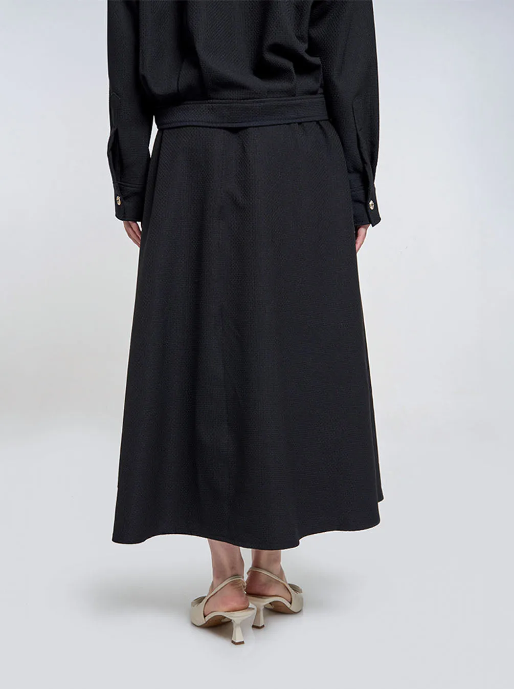 ELEA A-LINE SKIRT BLACK