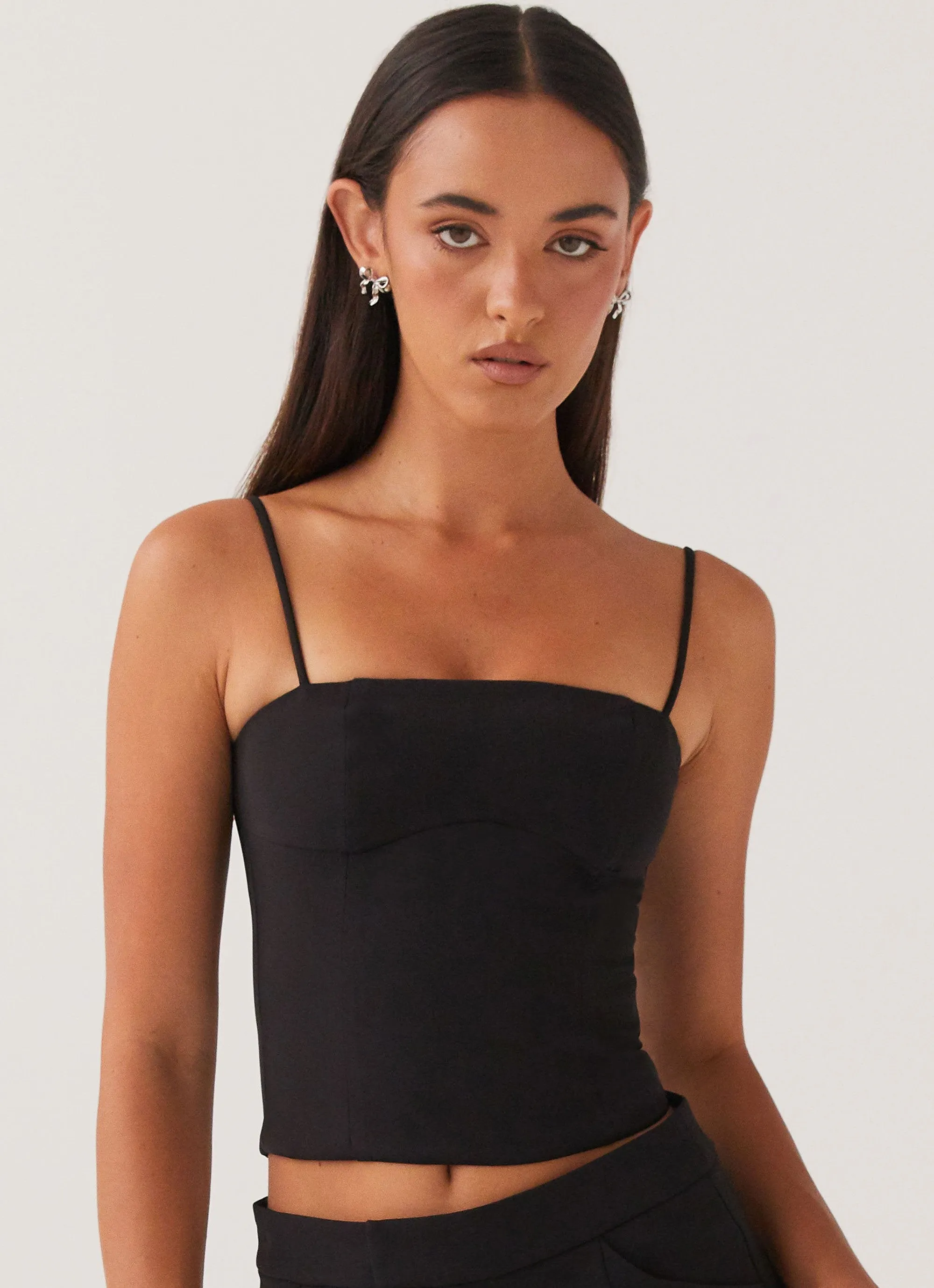 Eliana Crop Top - Black