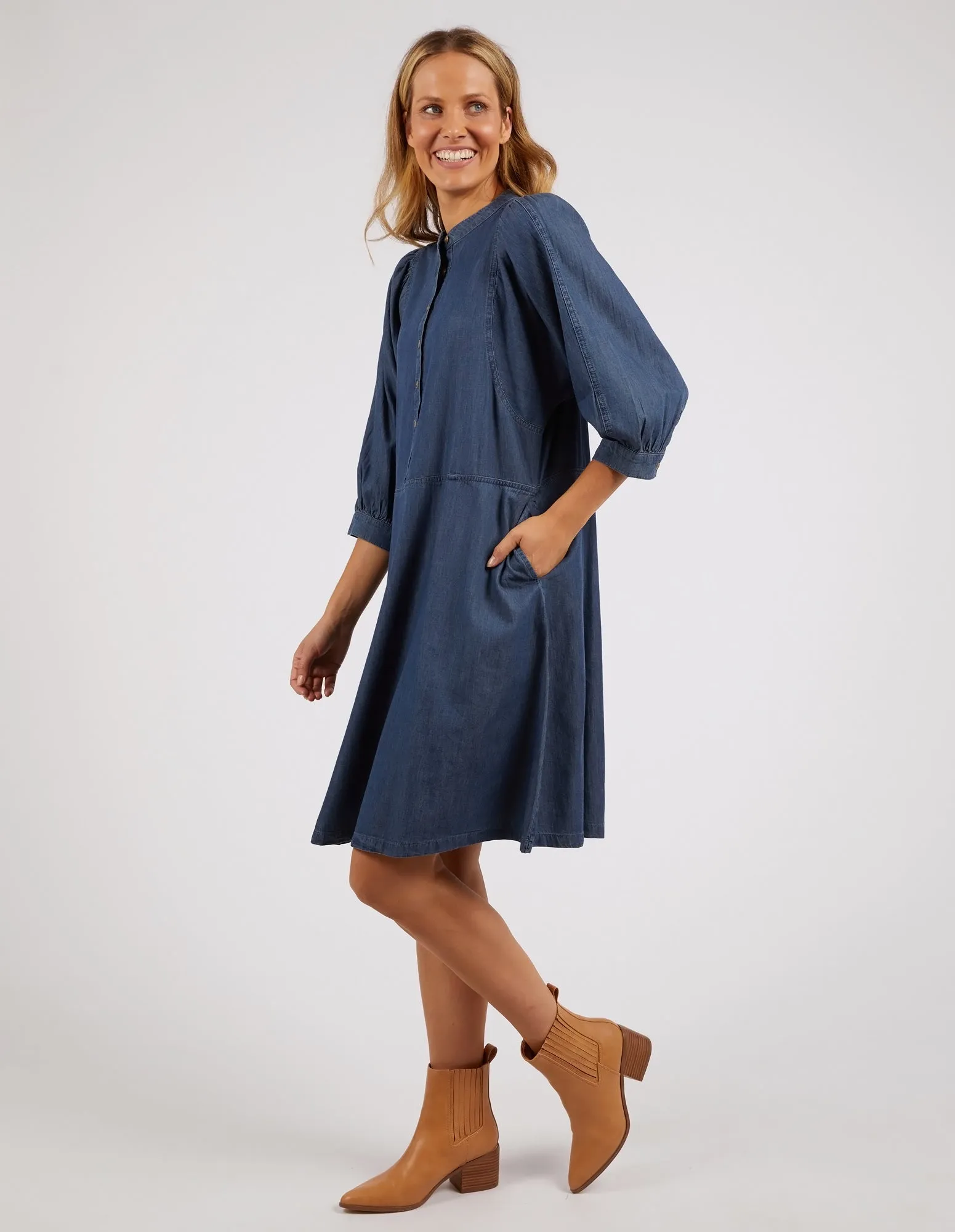 Filippa Denim Dress Mid Blue